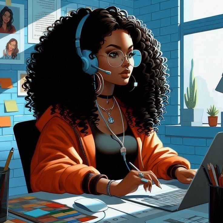 Marketing team working together