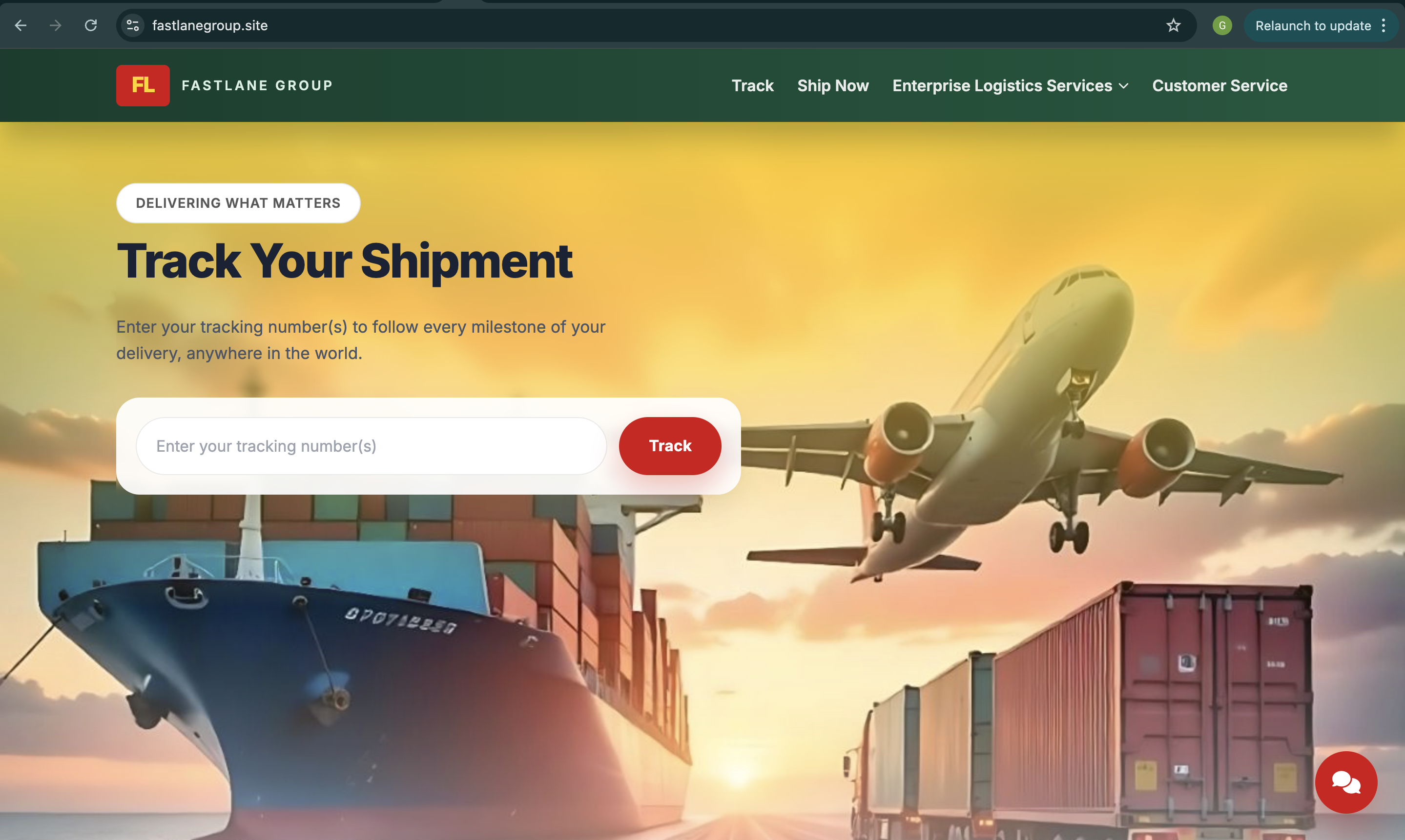 Fast Lane Group website preview